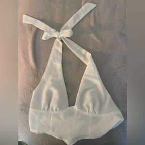 Halter neck corset top